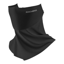 Rock Brothers Summer Ice Silk Sunscreen Mask Breathable Cooling Face Mask Road Bike Bicycle Face Protection Cycling Equipment