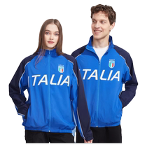 Official product of the Italian national team｜Retro stitching training appearance jersey sports jacket football fans