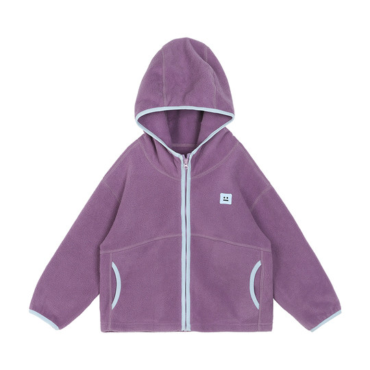 Okids children's clothing baby girl polar fleece jacket