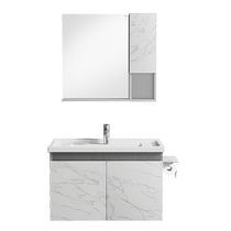 (Event flash sale) Hengjie modern minimalist bathroom cabinet combination solid wood washbasin bathroom cabinet storage mirror cabinet