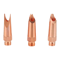 Handheld laser welding machine copper nozzle Qilin anti-spatter small groove welding nozzle M16 wire feed tube nozzle scale tube