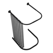 No punching retractable bathroom shower partition shower curtain rod bathroom waterproof and mildew-proof stainless steel curved rod l-shaped u