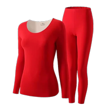 Catman DeRong thermal underwear for mens zodiac year cashmere wedding red autumn underwear womens suit belongs to the Year of the Dragon