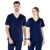 Sample hand washing clothes operating room female short-sleeved dental doctor brushing clothes surgical clothes work clothes long-sleeved elastic quick-drying