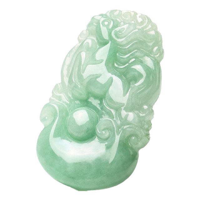 Natural Burmese Grade A Jadeite Zodiac Jade Pendant