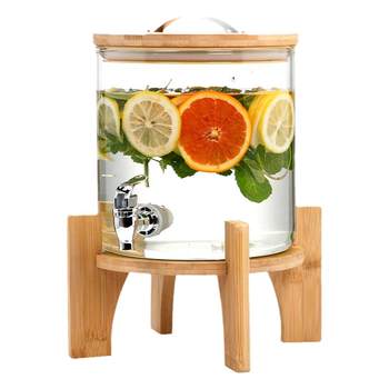 High temperature resistant glass wine bottle beverage bucket fruit tea bucket