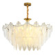 French light luxury feather bedroom dining room living room crystal lamp