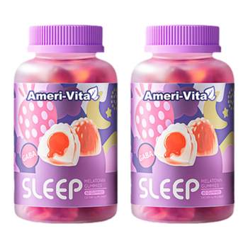 AmeriVita Melatonin Gummies Anti-Melanin Ampoule ເມັດນອນຫລັບ Gummies