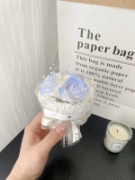 3 сломанных льда, синий #белый перламутровый подарочная коробка