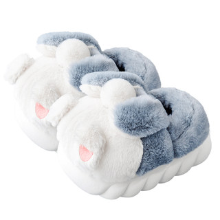 包跟棉拖鞋女款2025新款室内家居可爱防滑厚底保暖毛绒棉鞋女冬季