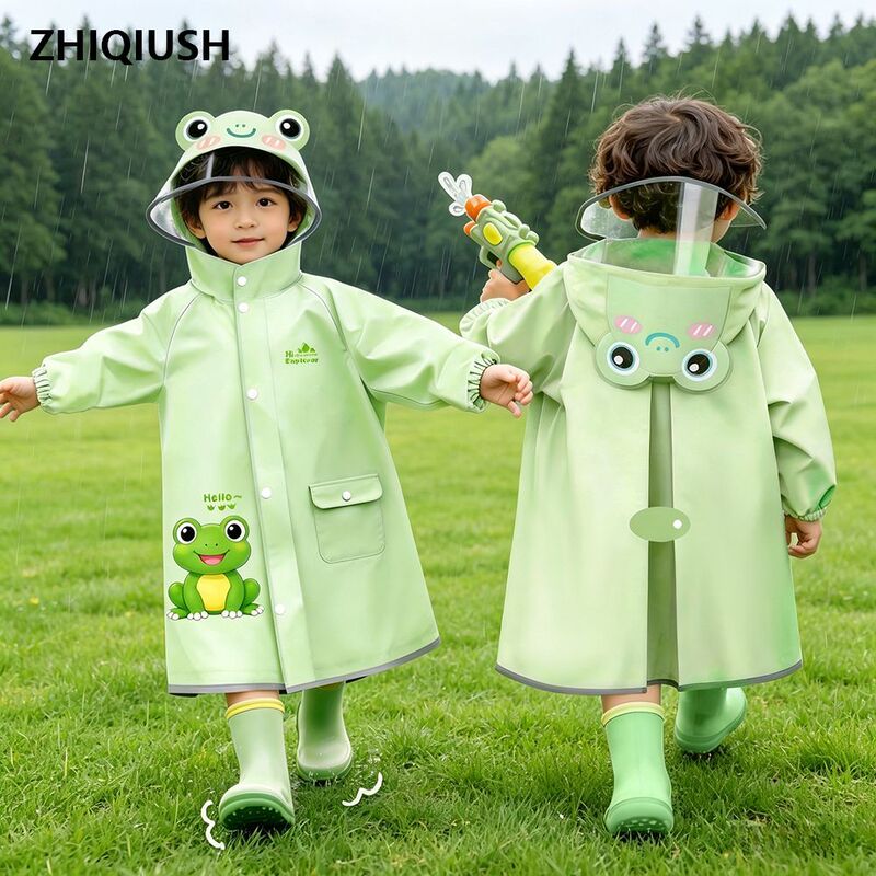 Children's Raincoat for Rainy Days, Waterproof Raincoat with Hood, Cute Cartoon Waterproof Long Raincoat for Kindergarten Kids Children's Raincoat for Rainy Days, Waterproof Raincoat with Hood, Cute Cartoon Waterproof Long Raincoat for Kindergarten Kids