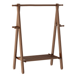 Bedroom Floor-Standing Clothes Rack Solid Wood Hanger Home Use 2026 New Model Clothes Storage Rack Foldable Coat Rack