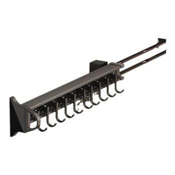 Pulling slide rail hook pot spoon storage rack