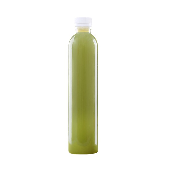 Disposable colorless transparent takeaway plastic bottle with lid