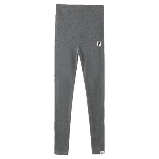 Pregnant women's leggings spring and autumn and winter wearing plus velvet thickened loose large size casual leisure and abdomen small feet long pants mirroring clothes