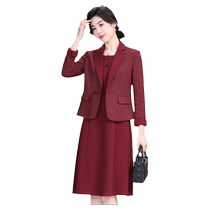 Mother suit Liandress Girl 2024 new spring dress Guido Madame Duanzhuang Atmospheric Suit Happy Mother-in-law Upscale Dress