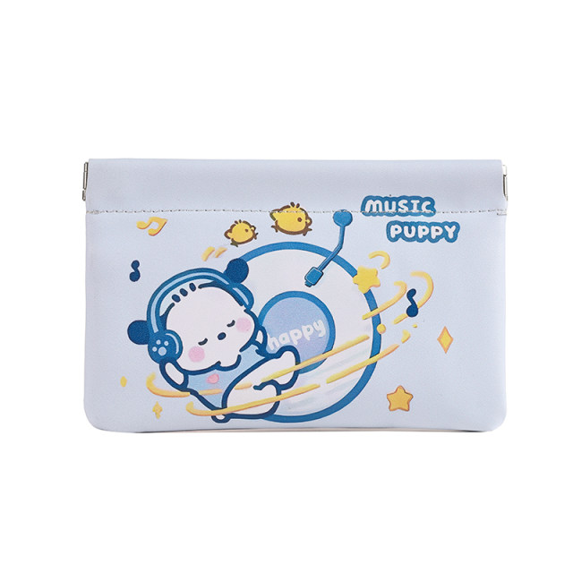 Sanrio shrapnel storage bag lipstick makeup bag change bag carry bag sanitary napkin automatic closing bag