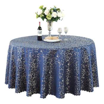 Tablecloth round table hotel large round tablecloth restaurant tablecloth high-end home rectangular round table mat