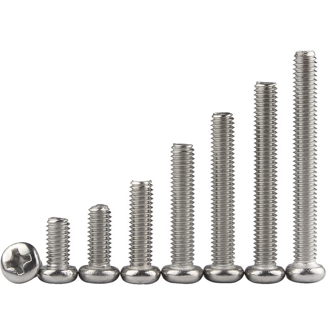 Hot sale 304 stainless steel cross round head screw