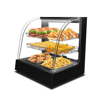 Kouxi Commercial Constant Temperature Insulation Cabinet Food Heating Insulation Box Desktop Egg Tart Display Cabinet Hamburger Fritters Display Cabinet