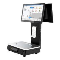 Overseas multi-lingual cashier weighing integrated weighing Hong Kong pounds city pounds kilograms and pounds switching retail supermarket fresh fruit store Traditional English Japanese cooked food braised vegetables spicy hot frozen meat cashier all-in-one