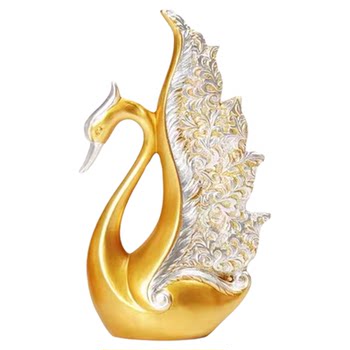 Couple swan ornaments modern light luxury tv cabinet ornaments wine cabinet decoration living room desktop entrance crafts home