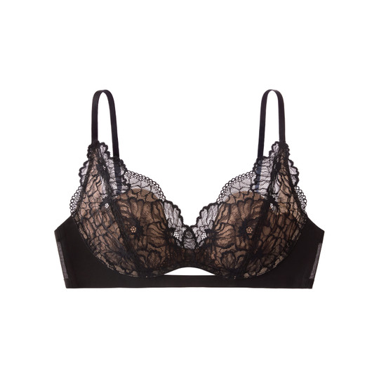 Soft support lace bra