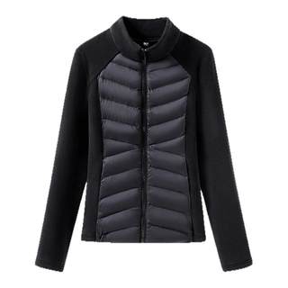 班尼路立领保暖外套女2025秋冬新款修身显瘦冲锋衣内胆开衫上衣Q