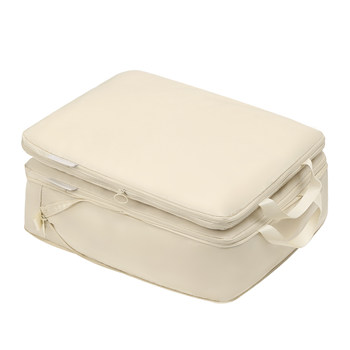 Travel storage bag suitcase timber sorting and compression