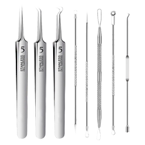 粉刺针套装超尖挤痘工具细胞夹神器细镊子刮闭口去黑头挑痘祛痘针