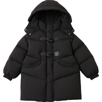 Kangyi children's clothing down jacket mid-length 2025 winter new style girls' down jacket boys medium and large children's clothing parent-child