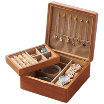 Jewelry box storage box solid wood hand jewelry storage box ring bracelet necklace retro jewelry box wedding gift