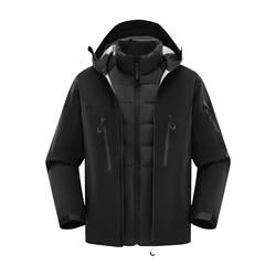 Ice Shell Series 2.0 Duck Duck Unisex 2026 Winter New Product Three-In-One Outdoor Mountaineering Hooded Jacket Y