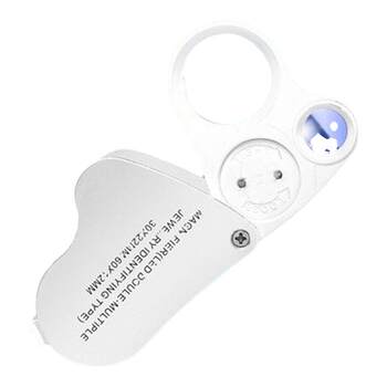 30 times 60 times geological magnifying glass high power light to see diamonds