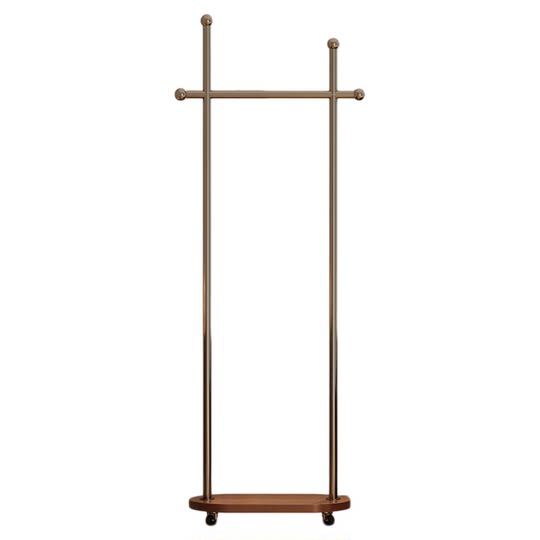 Colgador de ropa de Metal para el hogar, dormitorio, perchero simple de pie, almacenamiento vertical para sala de estar, pequeño estante para bolsa móvil