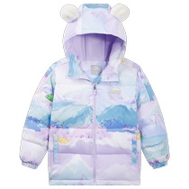 Same style in shopping malls) ANTA childrens girls clothing water-repellent down jacket hooded winter clothing new baby