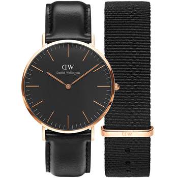 Dw watch strap set 40mm large dial men's watch