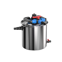 Fish pond filter circulation system koi pond outdoor large external stainless steel filter barrel pool purifier
