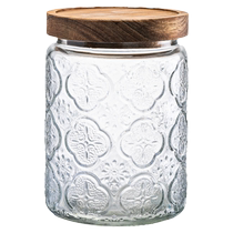 Modern housewife glass sealed jar food grade snack nut storage jar sugar storage jar tea storage jar