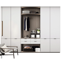 Zhibang whole house custom u-shaped open walk-in closet cabinet combination bedroom wardrobe complete cabinet custom cabinet