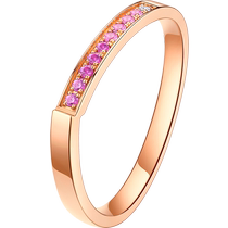 Liufu Jewelry Iridescent Series 18k Gold Inlaid Sapphire Ring Female diamond ring Pricing cMDSKR0078R