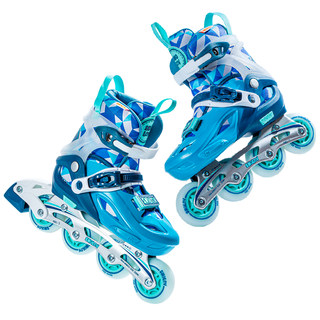 授乐儿童轮滑鞋溜冰鞋男童初学者滑轮鞋旱冰鞋可调节大小3-6-12岁