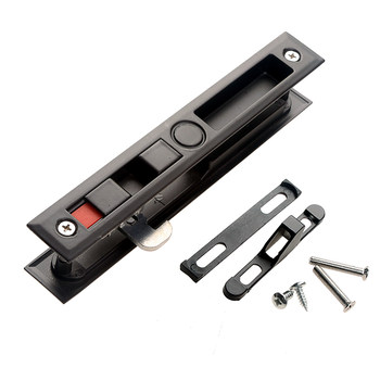 Aluminum Alloy Doors and Windows Old-Style 90 Sliding Door Hook Lock Balcony Kitchen Bathroom Aluminum Alloy Sliding Door Lock Double-Sided Hook Lock