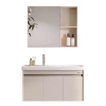 Arrow 1652 Baths cabinet Bathroom Wash Basin Wash Wash Terrace Basin Combined ceramic Faceted Basin Cream Wind
