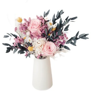 Everlasting rose eucalyptus dried flower bouquet internet celebrity ornaments