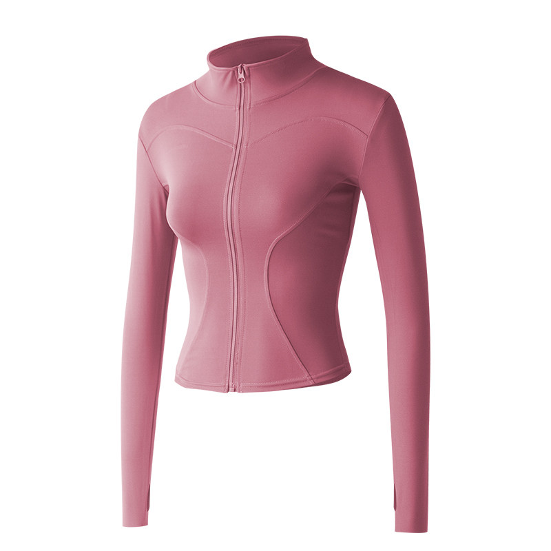 Running sports suit for women 2025 new fitness morning running Pilates training clothing yoga top jacket large size