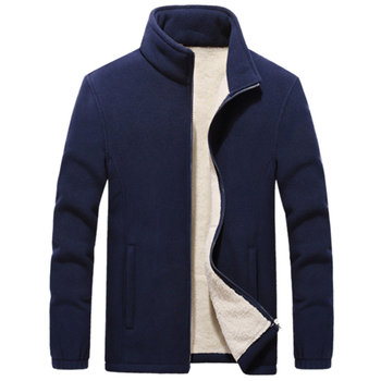 ຜູ້ຊາຍໄຂມັນລະດູຫນາວວ່າງບວກກັບ velvet ເສື້ອຫນາແຫນ້ນບາດເຈັບແລະອົບອຸ່ນ fleece jacket ບວກໄຂມັນ stand-up collar sweater ເຄື່ອງນຸ່ງຫົ່ມຜູ້ຊາຍໄຂມັນ