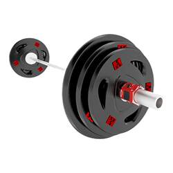 Home Fitness Rubber-Coated Barbell Plates with Large Holes 1.25-20kg, Three-Hole Hand-Held Barbell Plates, Olympic Bar Pure Iron Weight Plates
