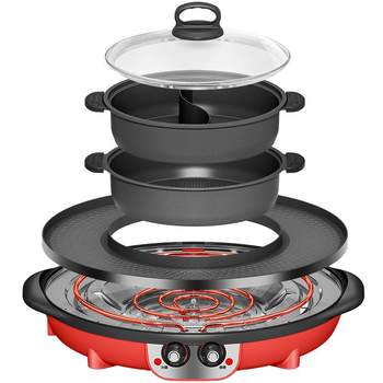 Yinfan multifunctional dual-purpose hot pot and grill appliance indoor