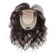 Cover gray hair with hair extensions on the top of the head for real hair and curly hair